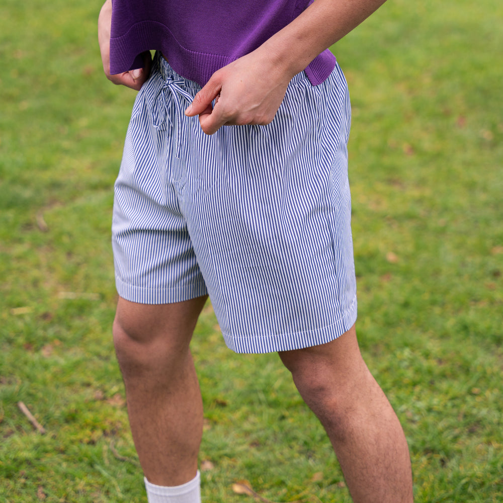 
                  
                    Kawa Unisex Striped Shorts-Blue
                  
                