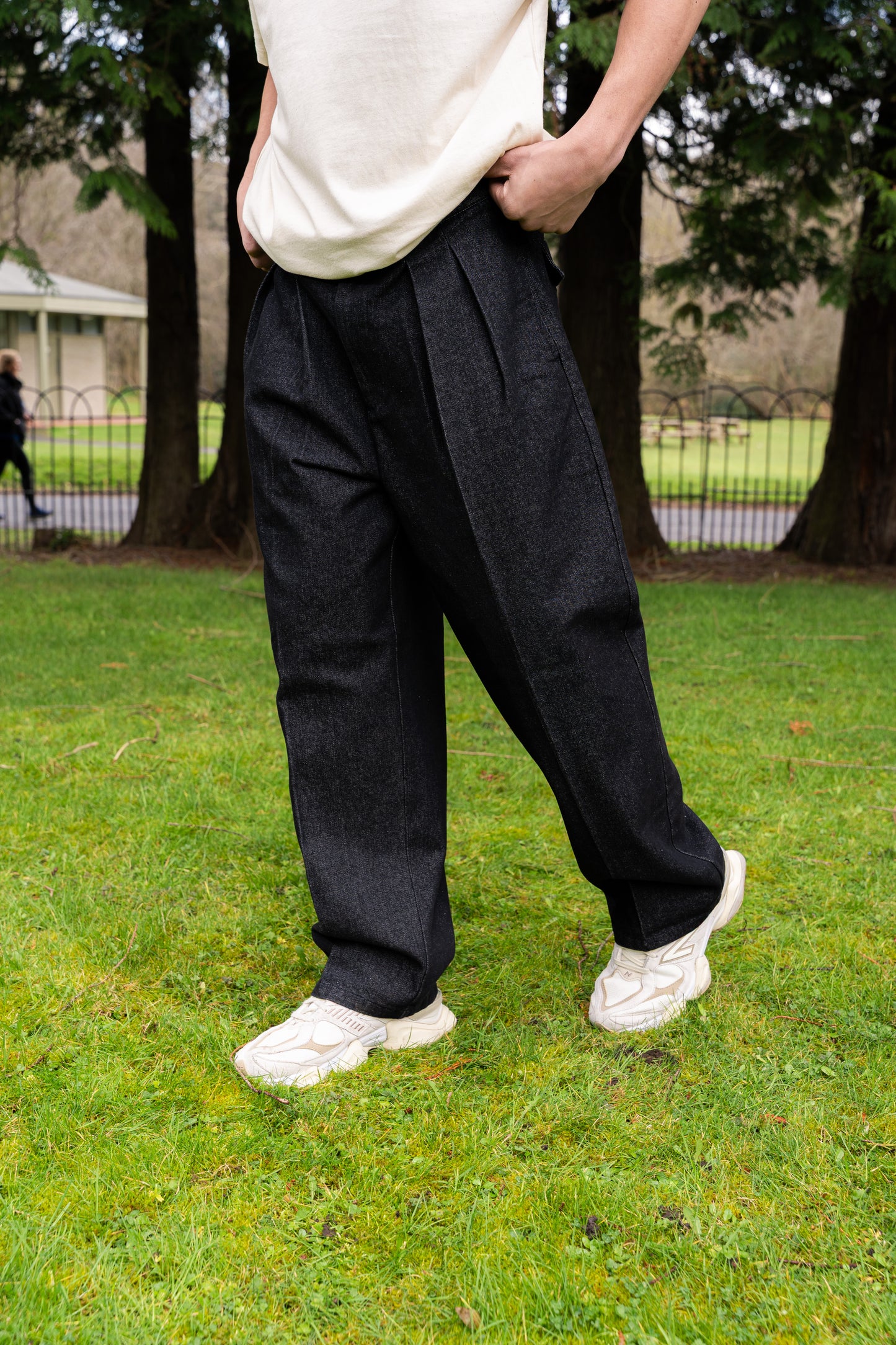 
                  
                    Men's Dark Denim Pants- Black
                  
                