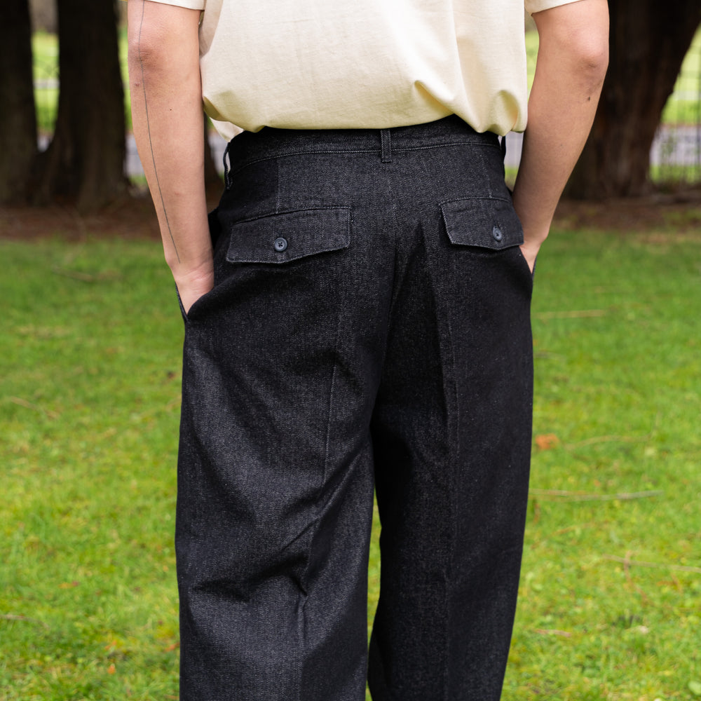 
                  
                    Men's Dark Denim Pants- Black
                  
                
