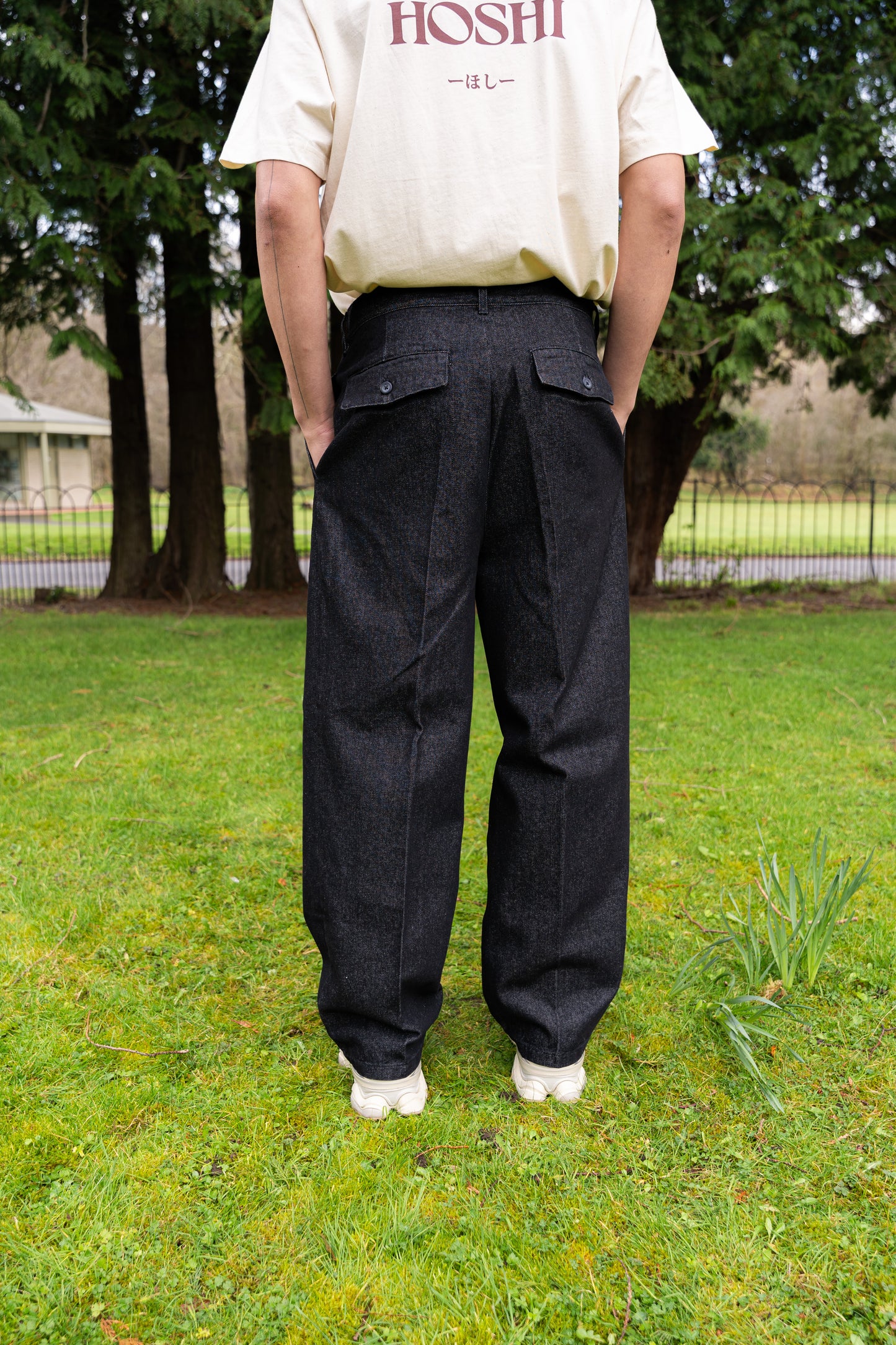 
                  
                    Men's Dark Denim Pants- Black
                  
                