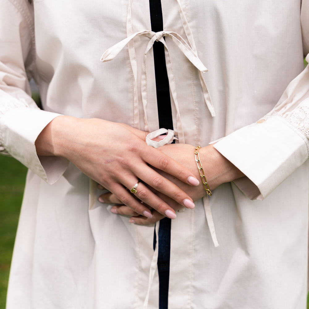 
                  
                    2 Way Blouse with Ribbons- Beige
                  
                