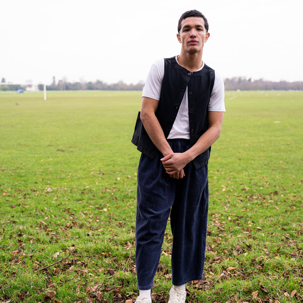 
                  
                    2 Way Pocket Vest Outerwear- Black
                  
                