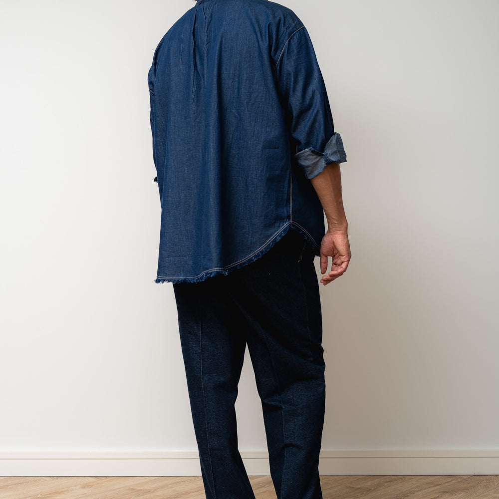 
                  
                    Denim Unisex Button Blouse
                  
                