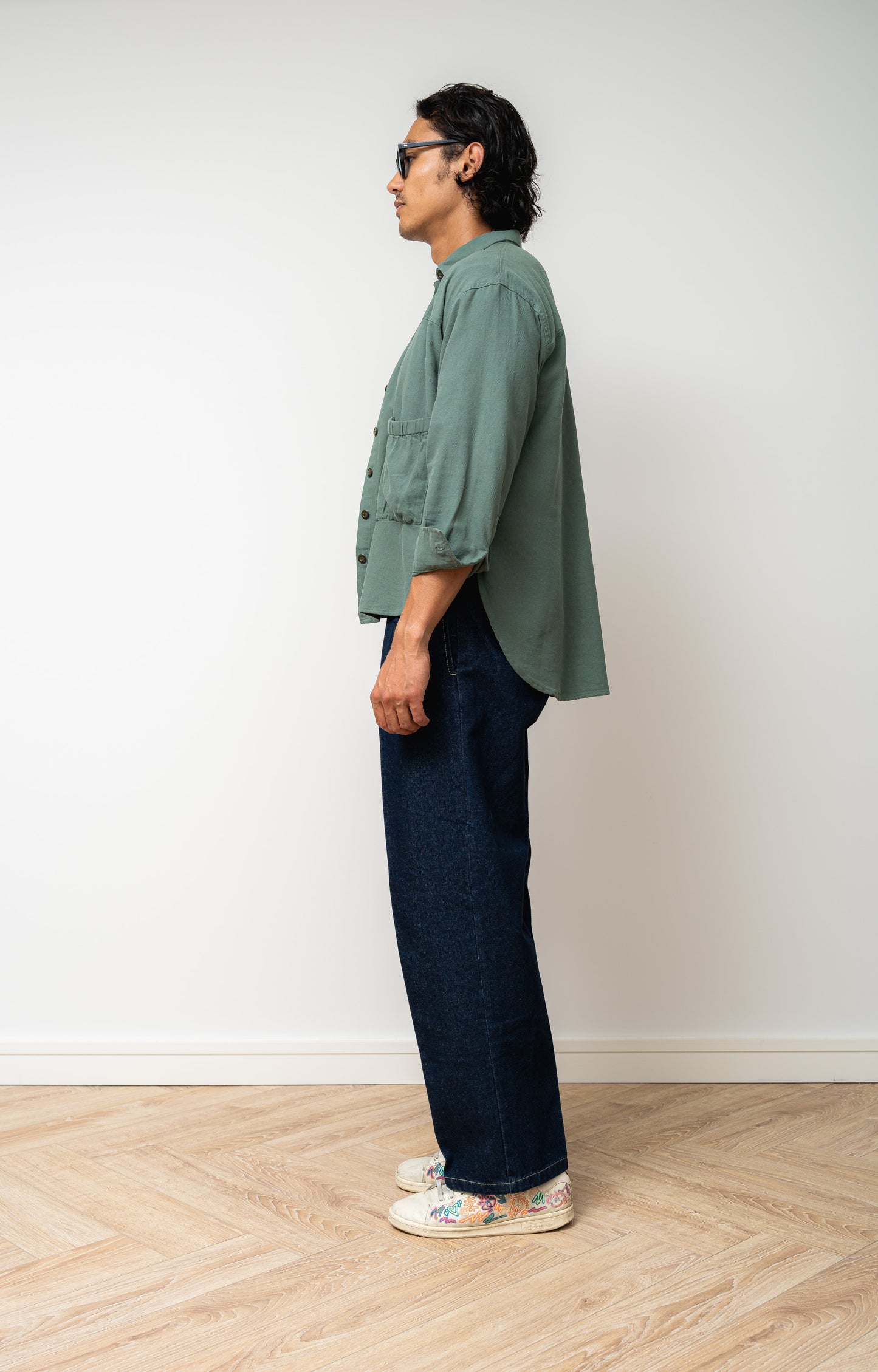 
                  
                    Midori Unisex Pocket Blouse- Green
                  
                