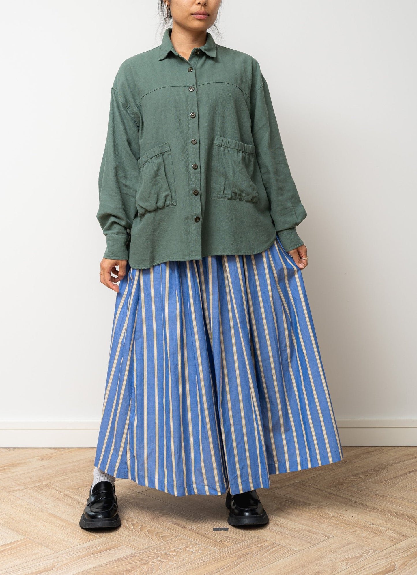 
                  
                    Midori Unisex Pocket Blouse- Green
                  
                