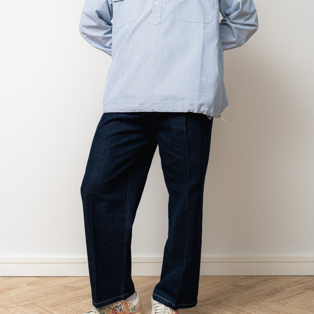 
                  
                    Kiraku Striped Pullover with adjustable chords- Light blue
                  
                
