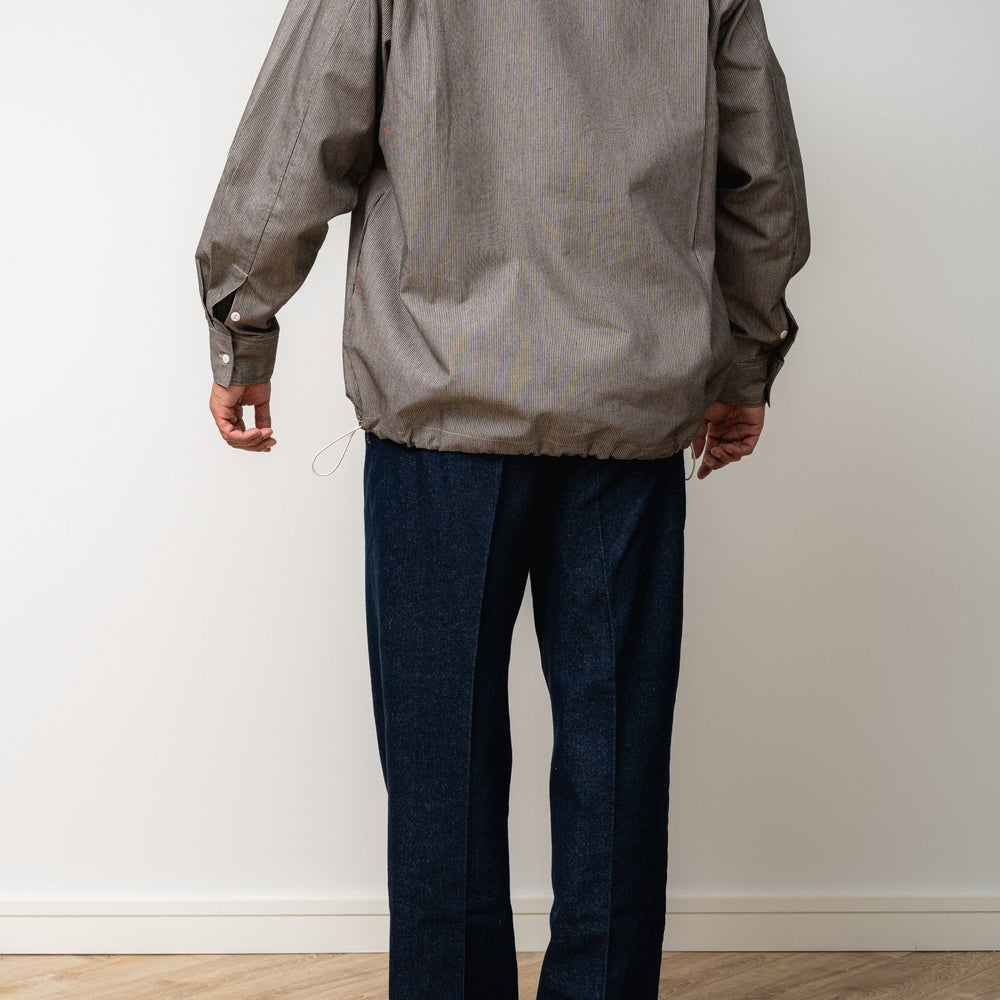 
                  
                    Kiraku Striped Pullover with adjustable chords- Brown/grey
                  
                