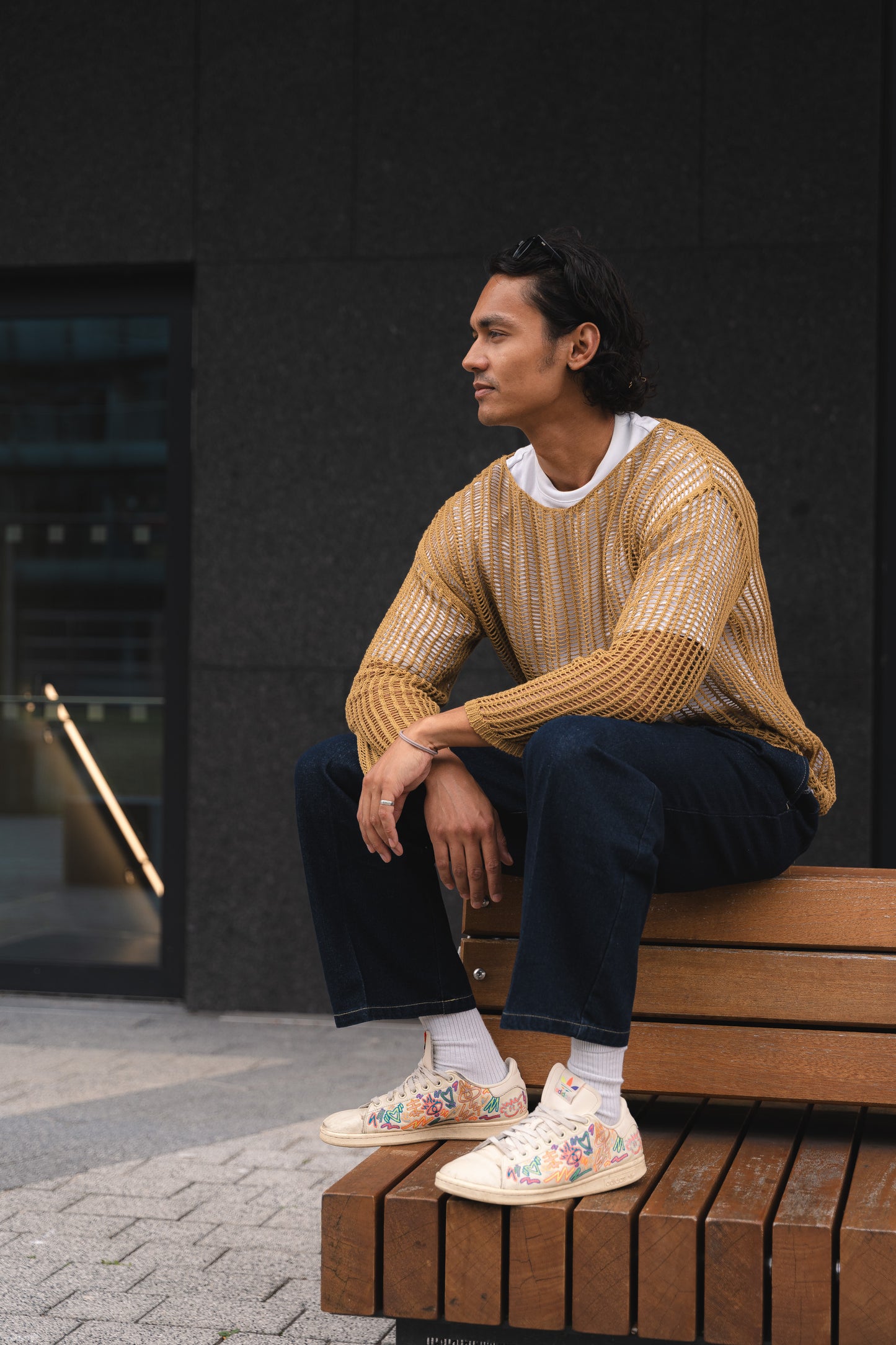 
                  
                    Yutaka Mesh Unisex Knitwear- Mustard
                  
                